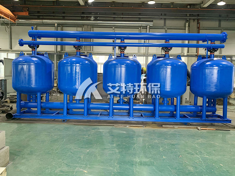 铁锂单元循环冷却水站：浅层砂过滤器提高水质、降低浊度