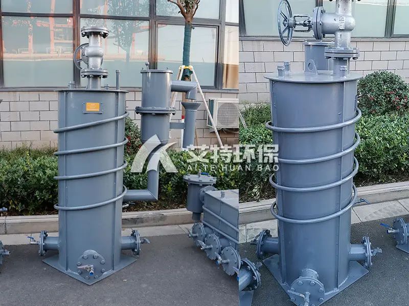 耐腐蚀卧式煤气排水器 大容积碳钢罐体设计